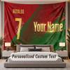 Custom Name Text Tapestry Cristiano Ronaldo Personalized Polyester Wall Tapestry For Bedroom And Room