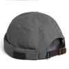 Solid Color Beanie Cap Adjustable Unisex Skullcaps Vintage Brimless Landlord Hat  Men Women