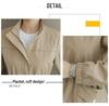 Women's Slimming Trench Coat with Stand Collar - 2024 Spring/Autumn Fashion