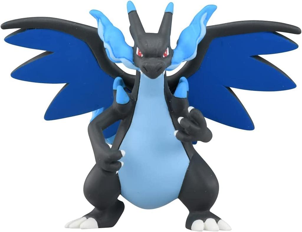 Takara Tomy "Pokémon Moncolle MS-51 Mega Charizard X" Pokémon Figure Toy, Ages 4 and Up, Meets Toy Safety Standards, ST Mark, Pokémon TAKARA TOMY