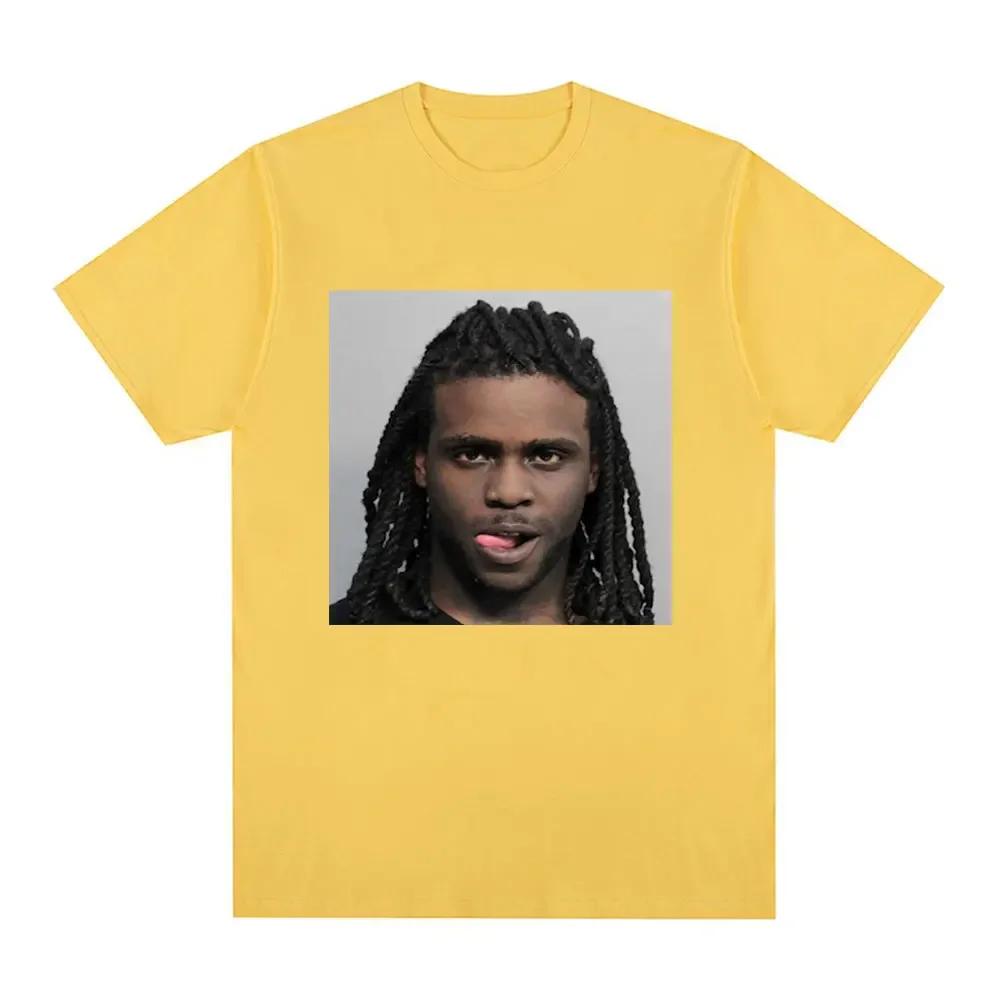 Rapper Chief Keef Mugshot Graphic T Shirt WoFashion Casual Short Sleeve T-shirt Hip Hop Gothic Oversized T-shirts