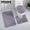 Градиентный цветной коврик для ванной, ковер 40x50/45x50/50x80 см, плюшевый коврик для душа и туалета, коврик для пола, впитывающий нескользящий коврик для ванной комнаты