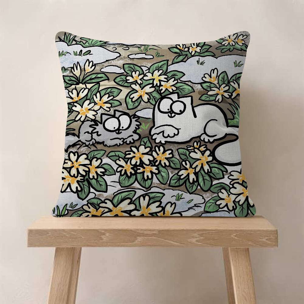 Kawaii SSimons Cat anime Personalized Pillow Dust Cover Bedroom Kids Party Decoration Pillowcase Birthday Children Gift