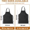 2Pcs Kids Aprons Children Artists Aprons with Pockets Adjustable Chef Aprons for Cooking Kitchen Backing Painting