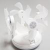 2025 Новый Drone Fan Light-2 в 1 Подвесной вентилятор 3-цветный с регулировкой яркости, с подсветкой, 3 скорости, складной, винт E27, низкий уровень шума (Четыре головки вентилятора)
