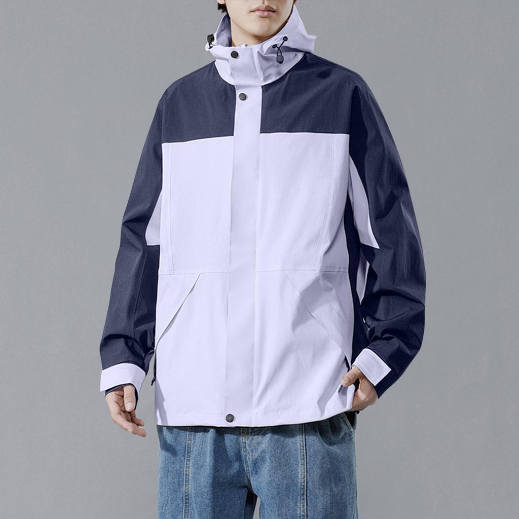 Men's Color Matching Jacket Fashionable And Casual Sportswear Mountaineering And Outdoor Couple Jacket