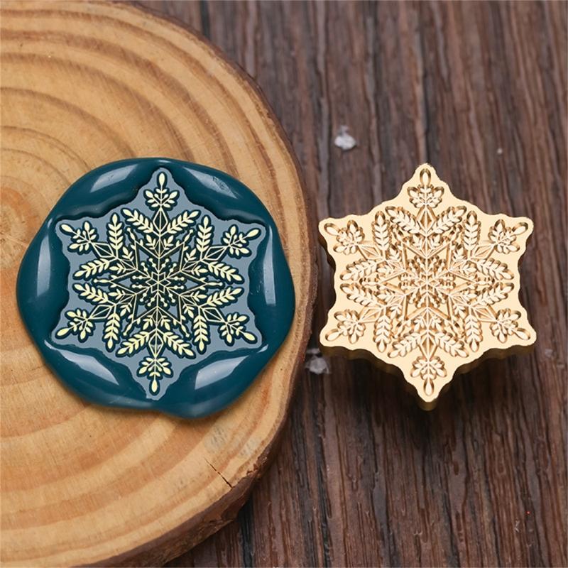 Vintage Stamp Head for Seal Letter Envelope Wedding Invitations Christmas Card Decoration, Christmas Embossed Seal Stamp