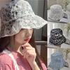 New Fashion Outdoor Korean Style Flower Fisherman Hats Bucket Hat Sun Hat