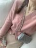 Women's V-Neck Loose Knit Cashmere Wool Cardigan - Autumn & Winter Collection
