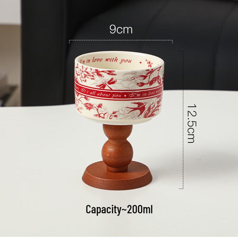 Винтажная керамическая десертная чашка Deouxingguang