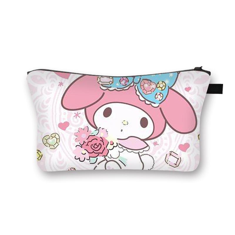 Лето 2023 Новый Стиль Sanrio Милый Сладкая Девочка Косметичка Мультяшная Студенческая Сумка для Хранения Оптом