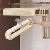 A Seamless Anti-slip Pants Drying Rack and A Space-saving Storage Tool for Wardrobes