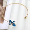 Colorful Flower Necklaces Geometric Collar Necklace Elegant Open Chokers  Girl