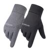 Men Winter Waterproof Cycling Gloves Outdoor Sports Ski Running Motorcycle Touch Screen Fleece Gloves Non-Slip Warm Full Fingers