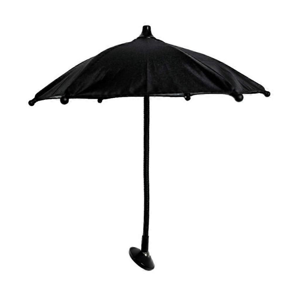 Car Magnetic Mobile Phone Parasol Mini Umbrella With Sunscreen Soft Handle
