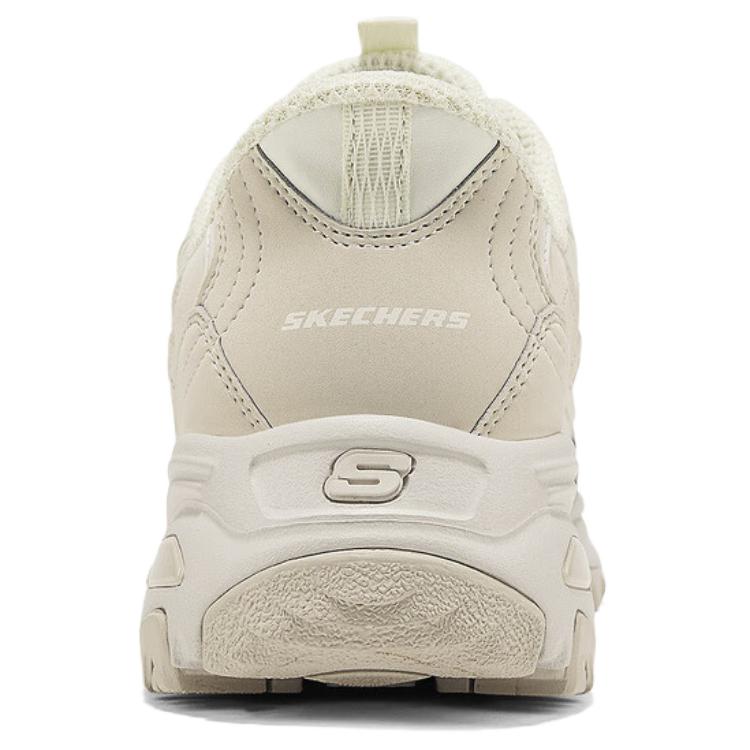 Skechers DLites Удобные Универсальные Увеличивающие Рост Низкие Папины Кроссовки Женские Кроссовки Off-White 150864-NAT