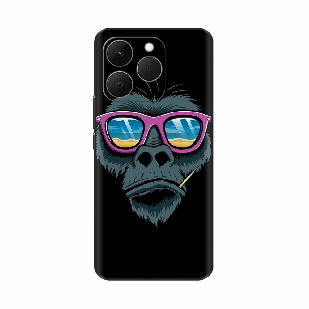 Для Realme 15T 5G Чехол Мягкий Силиконовый Бампер Мультяшный Цветок Череп Рисунок Задняя Крышка Для Oppo Realme 15T 15 T Чехлы Для Телефона Funda