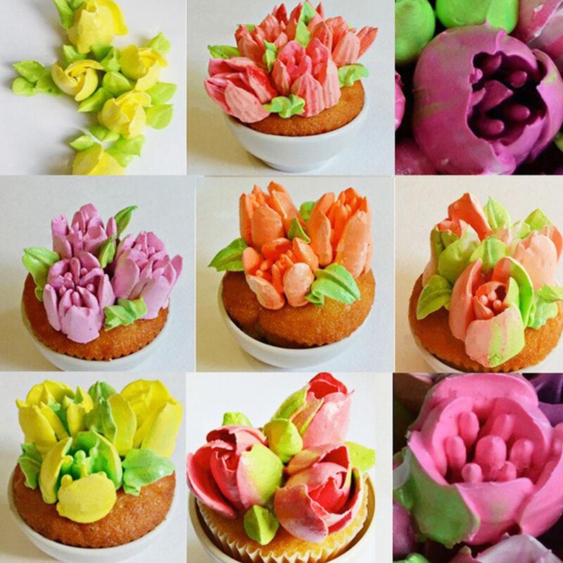 7 шт., насадки для сливочного масла из нержавеющей стали, цветочной глазури, трубочки для декора торта, украшения для кондитерских трубок