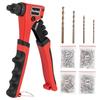 Toolwiz TRG-409 Hand Riveter Set with 200 Blind Rivets and 4 HSS Drill Bits (2.4mm, 3.2mm, 4.0mm, and 4.8mm)