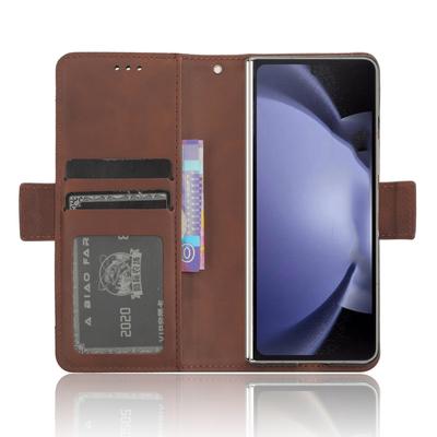 Чехол-подставка для Samsung Galaxy Z Fold6 5G со слотом для стилуса, кожаная накладка для телефона с защитой от царапин