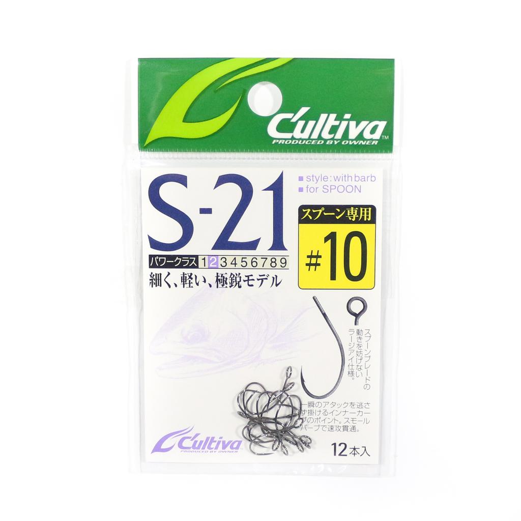 Owner S-21 Одинарный крючок для блесны, размер 10 (0760)