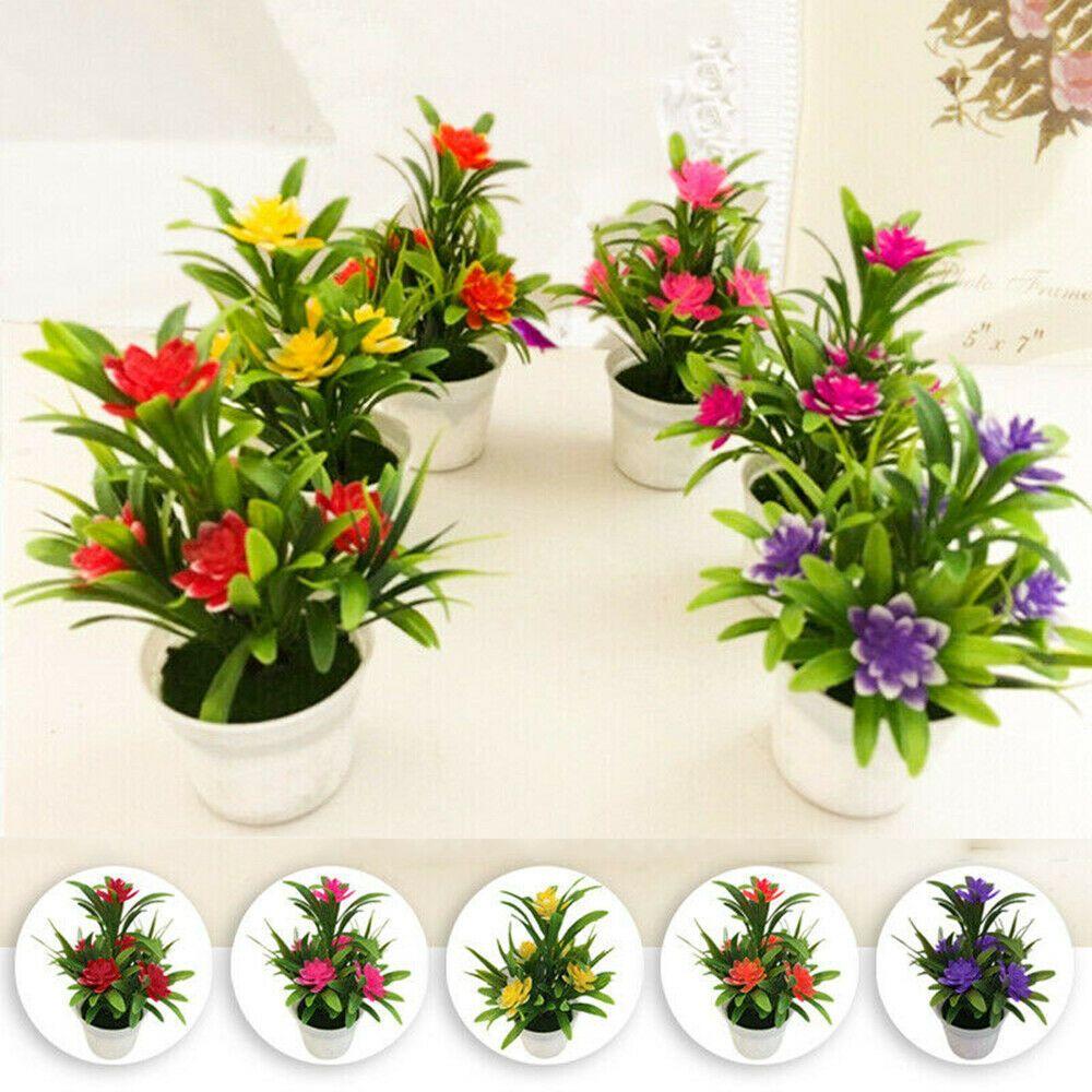 Miniascape Wedding Party Decortion with Pots Outdoor Decor Artificial Flower Fake False Plants