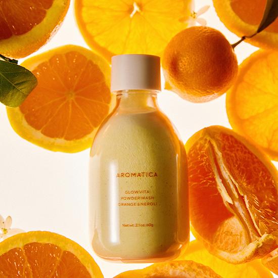 AROMATICA Glow Vita Powder Wash Апельсин и Нероли 60 г