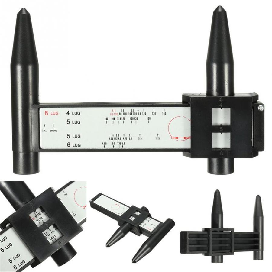 Точные болты для шин Колесные диски Шаблон Линейка PCD Измерительный инструмент 4 5 6 8 крепежных отверстий
