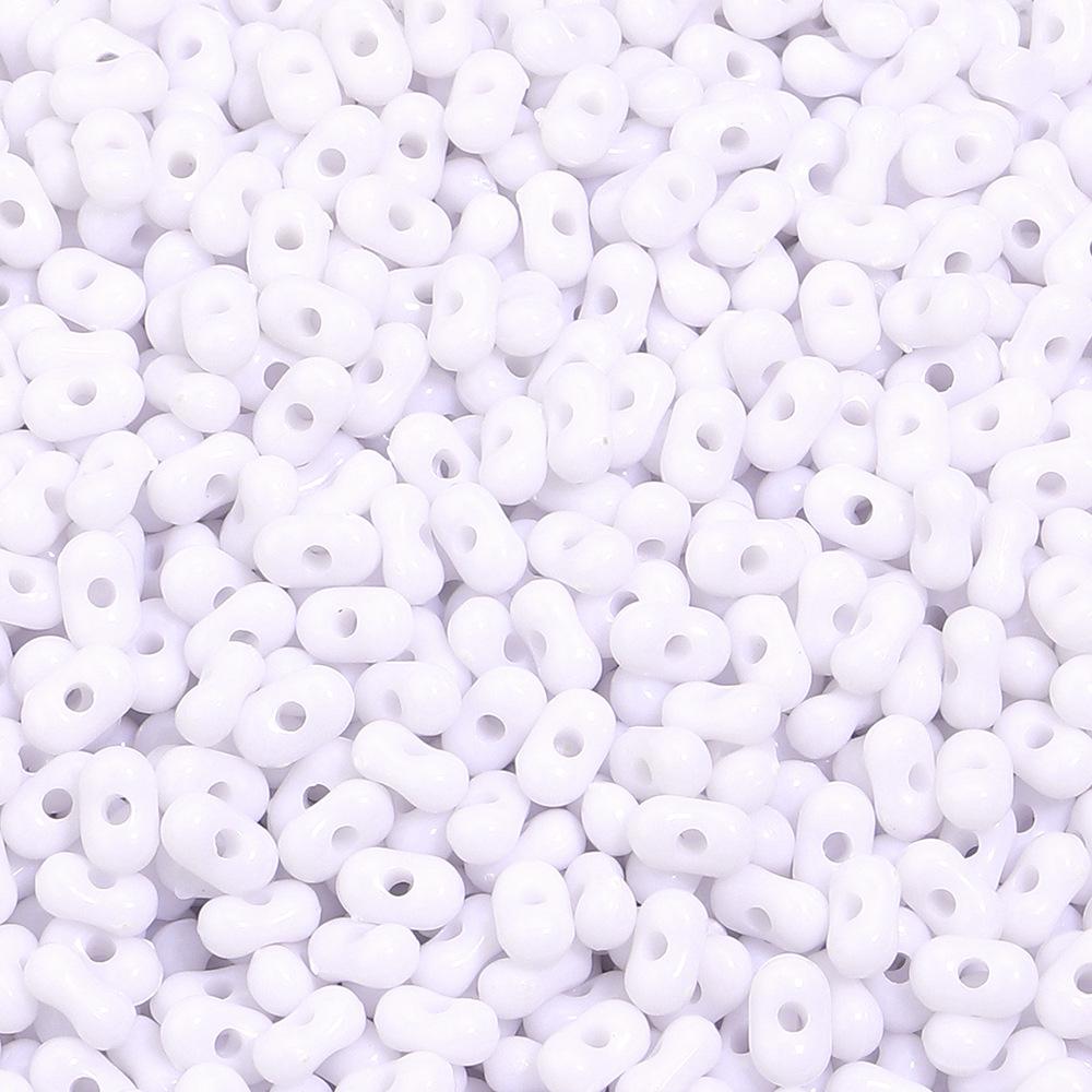 Acrylic Solid Color Peanut Beads for Handmade Jewelry and Accessories