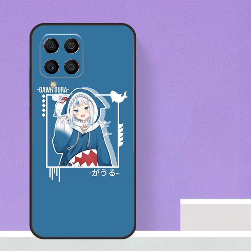Чехол Gawr Gura Hololive Girl для Samsung Galaxy M14 M34 M54 M31 M11 M13 M53 M51 M12 M32 M52 M16 M36 M56 M15 M35 M55