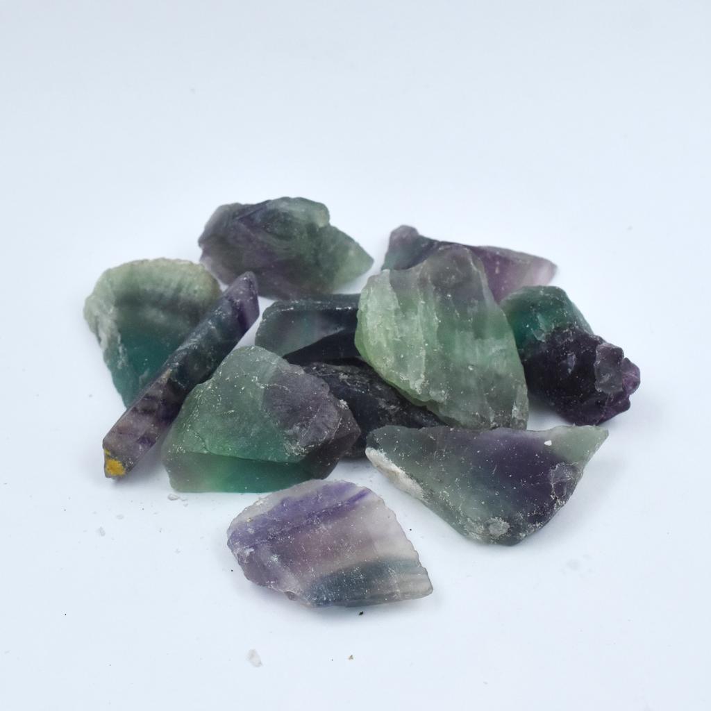 CERTIFIED 150 Ct Natural Fluorite Multicolor Lot Rough Uncut Loose Gemstone