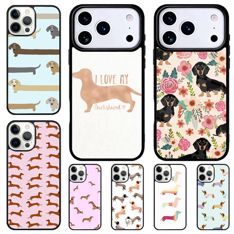 Такса Такса Искусство Ударопрочный Чехол для Телефона для iPhone 17 Air 16e 15 11 12 14 13 Pro Max Чехол Coque