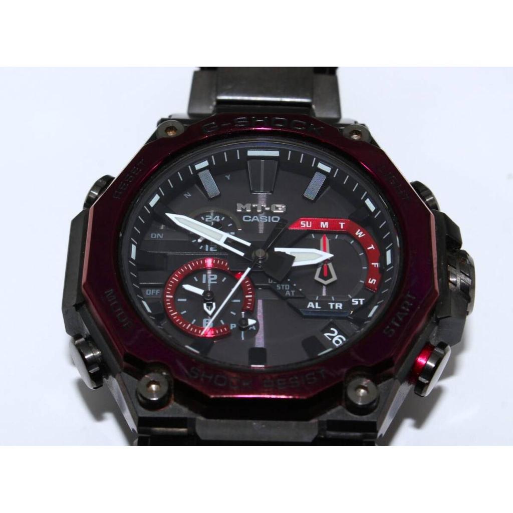 ClockCASIOMTG-B2000BD-1A4JFG-SHOCKBK Dial Men's Solar Watch Working Item``VRW-1545''