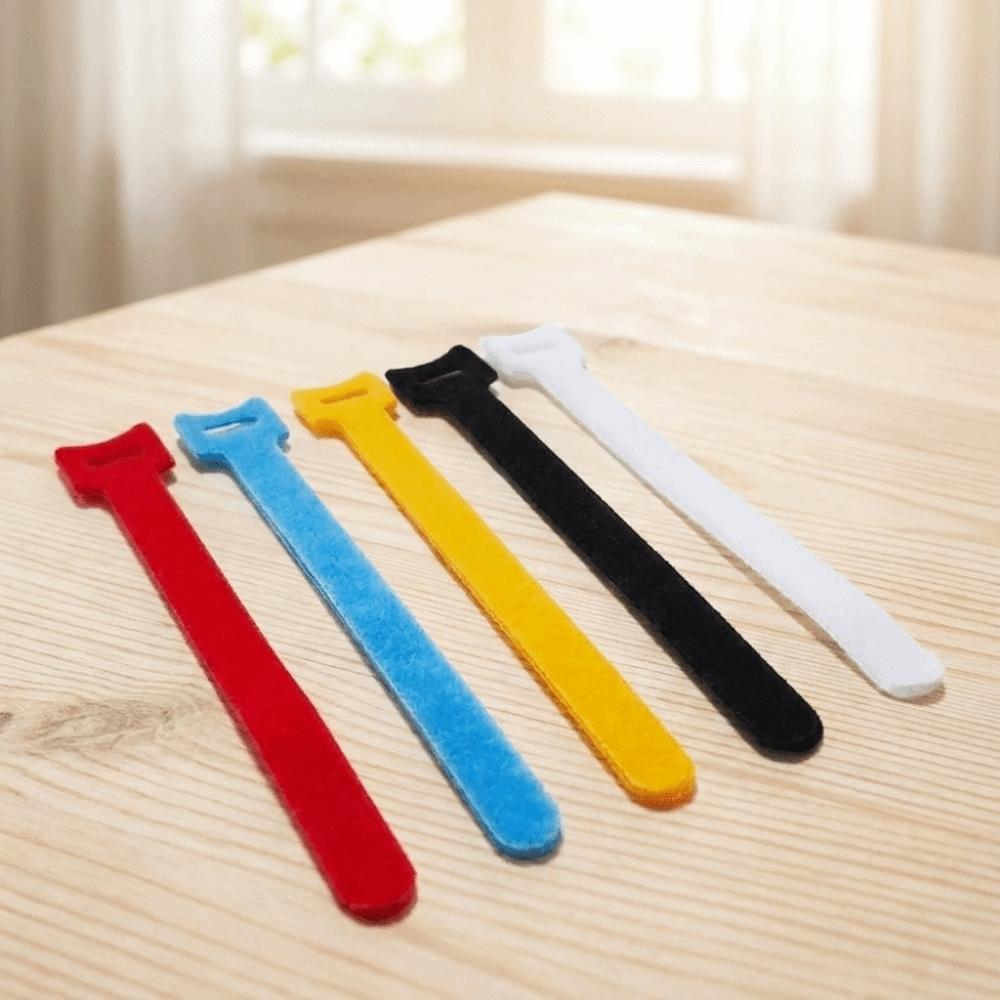 50Pcs T/Cat Shaped Cable Ties Nylon Adjustable Cord Ties Portable Multi-Purpose Wire Organizer Electronic Device Cord