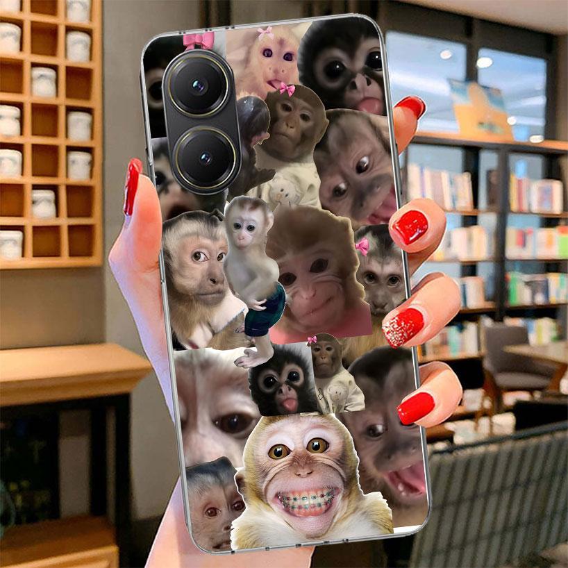 Monkey Memes Phone Case For Xiaomi Poco F7 Ultra X7 X6 X5 Pro M7 Redmi 15C 15 13C 13 12C 12 10C 10 9A 9C 9T 9 Shell Poco F7 Ultr