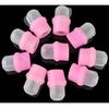 1set (10pcs) for Finger Wearable Nail Polish Remover Soak Soakers Cap Tool Pink UV Gel