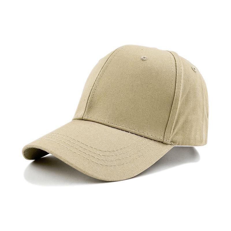 Stylish Plain Cotton Baseball Cap with Sun Protection and Embroidered Design
