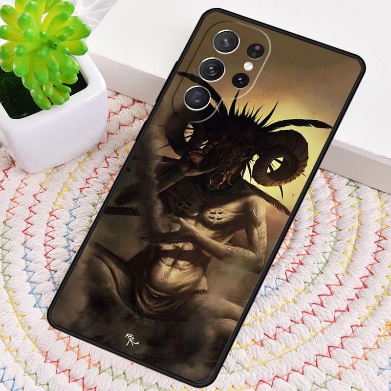 Готический Сатанинский Чехол для Телефона с Бафометом для Samsung Galaxy note 10 pro S26 Ultra S23 S24 FE S25 S21 S22 PLUS ударопрочный Чехол