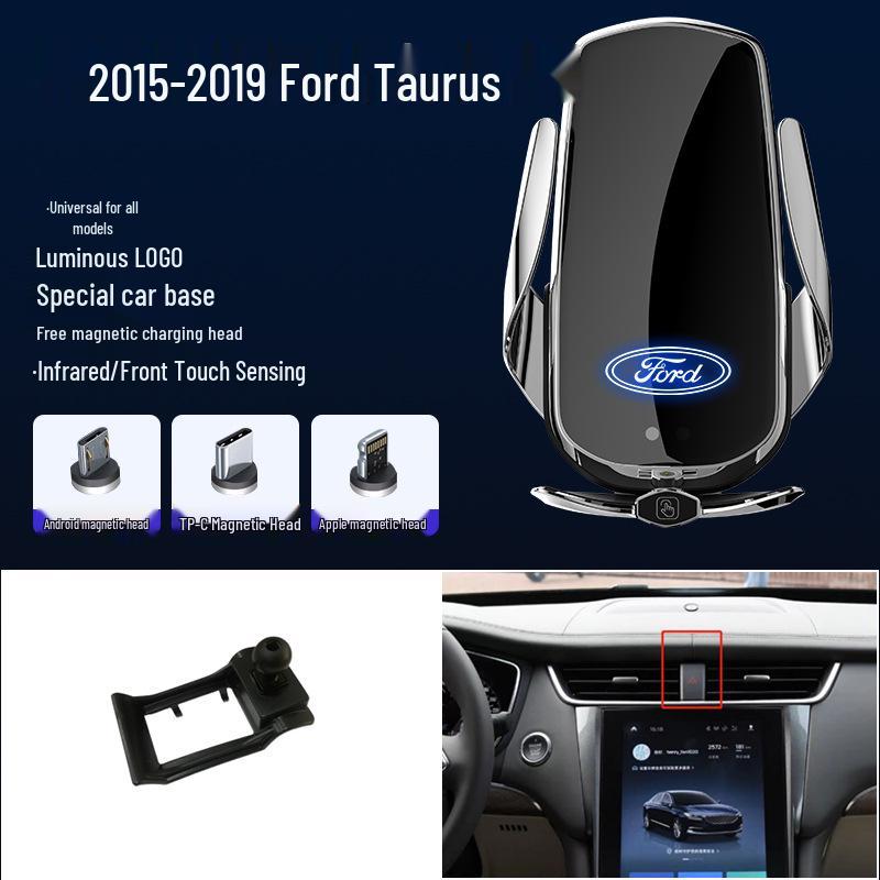 Магнитный беспроводной держатель для телефона с быстрой зарядкой для Ford Focus/Mondeo/Fiesta