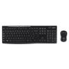 Keyboard and Mouse Set - Wireless - Logitech - MK270 - AZERTY - Black