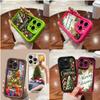 Ae105 Happy New Year Art Christmas Phone Cases for iPhone 16 14 13 11 Pro Max 15 7 8 6s Plus 12 Mini XR XS Max SE 5s Angel Eye Ladder Protective Cover