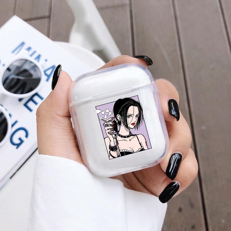 Japanese Anime Osaki NanaSoft Protector Cover Box for Apple Airpods 1 2 3 Pro Cartoon Transparent Air Pods Case