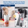 Электрический комплект вакуумного упаковщика Mason Jar Беспроводной автоматический комплект упаковщика банок для хранения продуктов питания и