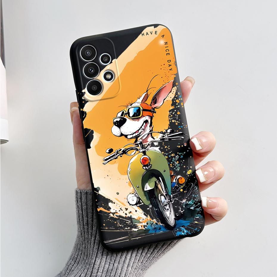 For Samsung Galaxy A53 5G Case Cover SM-A536B Stylish Painted Silicone Soft Protector Cover For Samsung A23 A33 A73 5G A 53 Capa