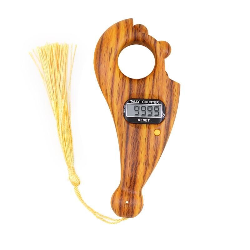 Цифровой счетчик четок Будды Счетчик ЖК-дисплей Цифровой счетчик четок Будды Цифровой счетчик пальцев для молитвы