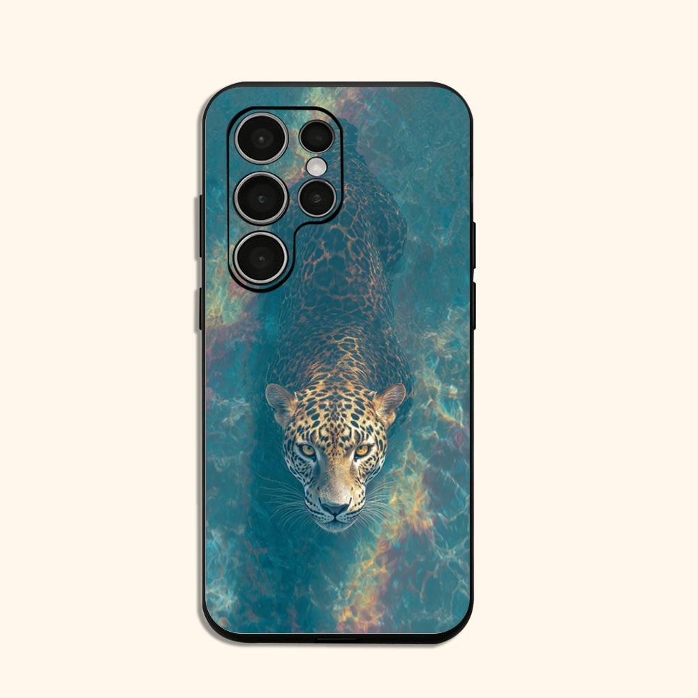 Чехол для телефона Лев и леопард Для Samsung Galaxy S 24,25,23,22,21,20 Plus Ultra 5G Lite Ударопрочный чехол