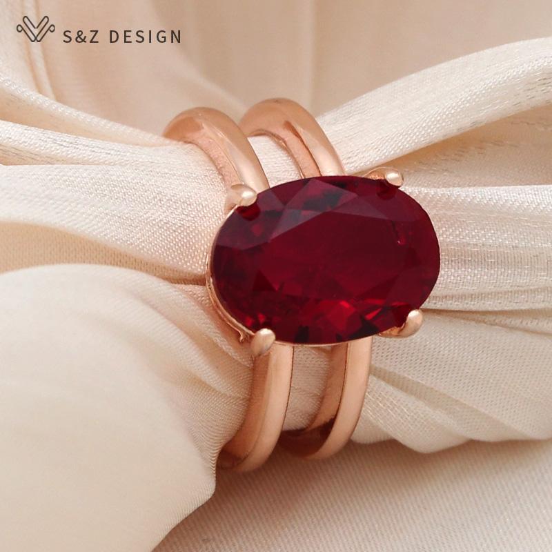 Модные кольца в форме яйца с овальным цирконием для женщин, свадебные элегантные ювелирные изделия цвета розового золота, регулируемый подарок