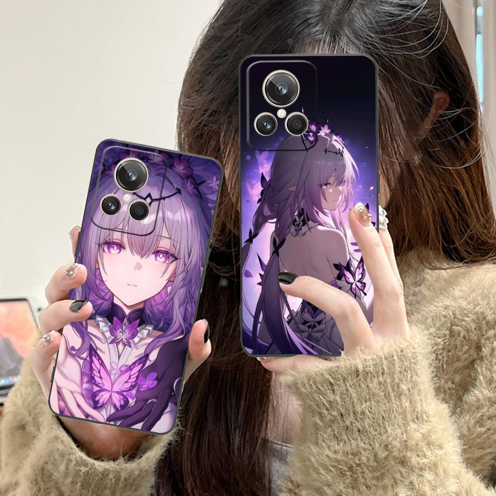 HSR Castorice Матовый TPU Чехол для Мобильного Телефона для Realme GT 8 Neo Pro C75 73 71 C67 65 C55 53 C35 31 C20 15 Цветной Чехол