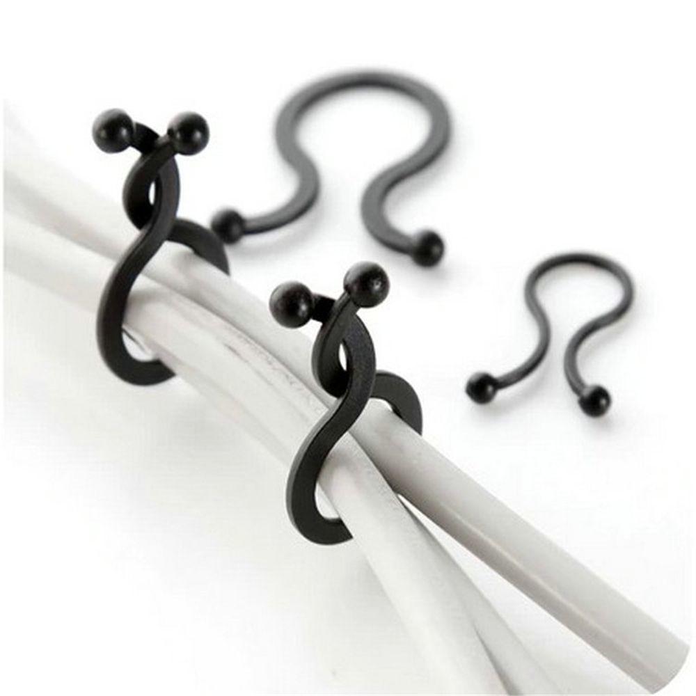 20/30 Pcs Office Thread Earphone Cord Wrap Wire Clip Twist Tie Cable Organizer Line Winder