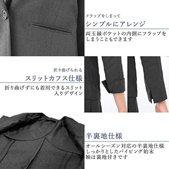 Юбка сшита на заказ в складку, классный размер, черный [Add Rouge] женский костюм, рукав 3/4, комплект из 2 предметов, костюм, куртка, юбка, можно стирать, бизнес, весна/лето [j5004],